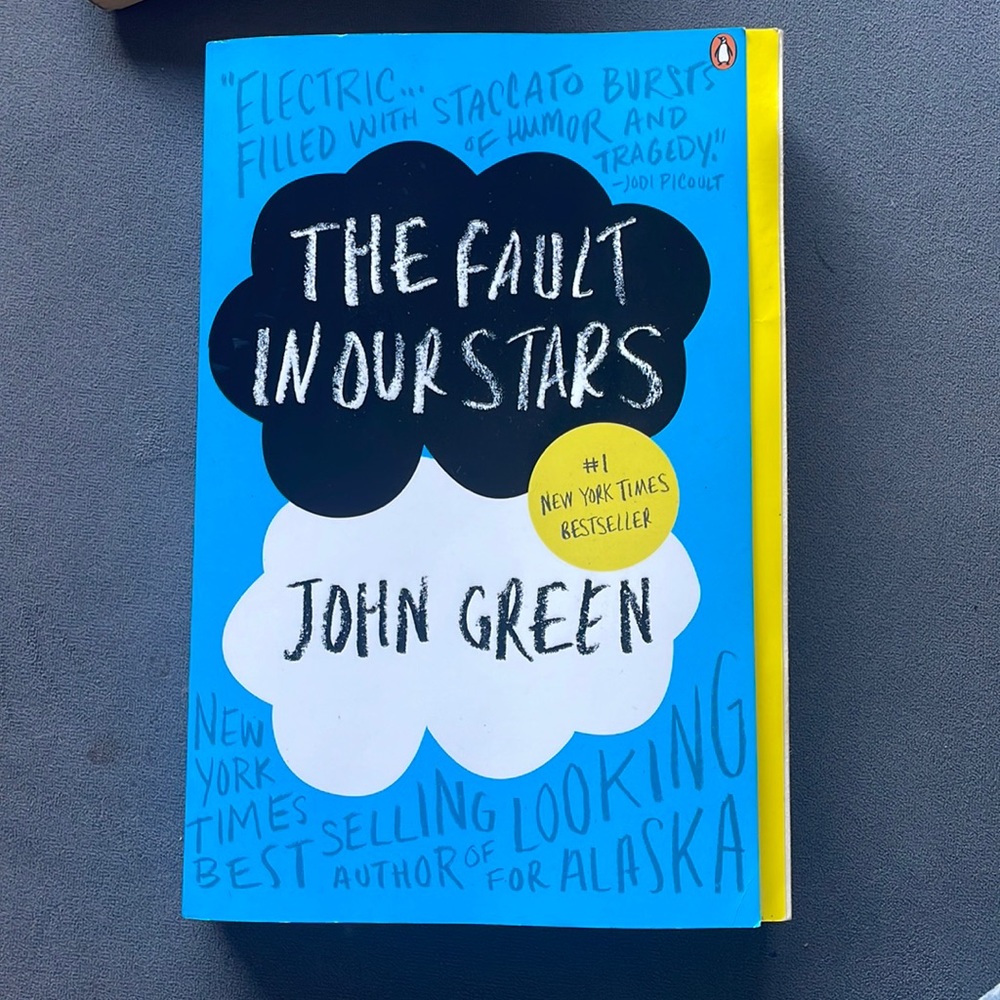 The fault in our stars book by John Green